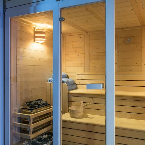 Boost your serotonin with a quick sauna session