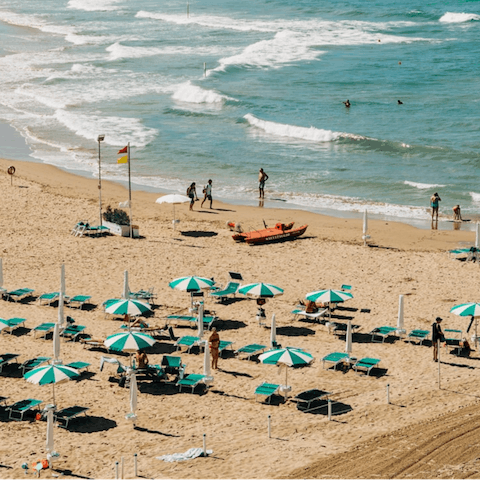 Bask in the sun on the soft sands of Pescoluse, just under 15 kilometres away