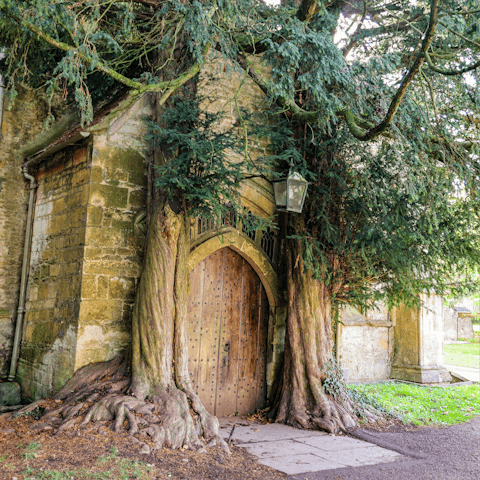 Visit the inspiration for the Doors of Durin, five minutes away
