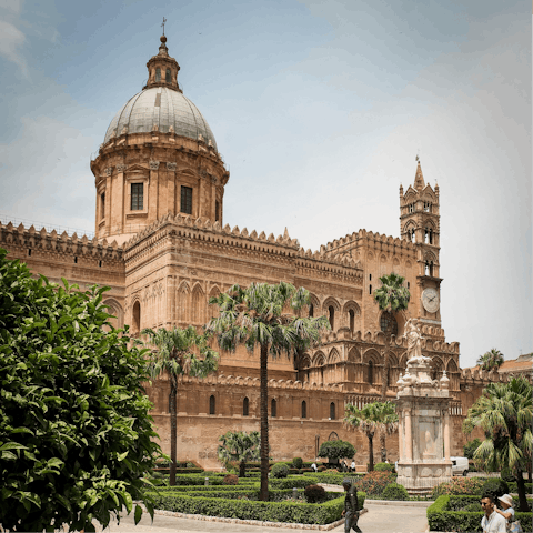 Take a short walk to visit the Cathedral of Palermo