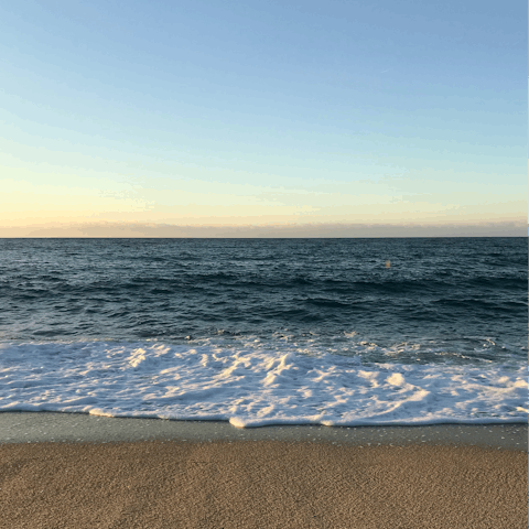 Splash in the sea – the beach is a two-minute walk
