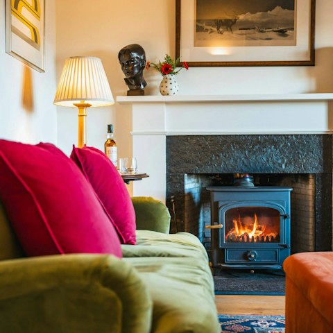 Curl up beside the fire after bracing highland hikes