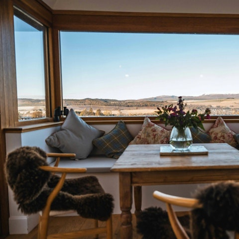 Admire the ever-changing views of mighty Ben Wyvis from the sunroom