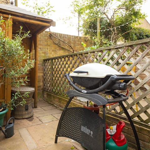Enjoy warm weather drinks and barbecues on the terrace