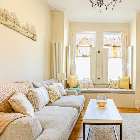 Find the perfect spot to unwind in the living room