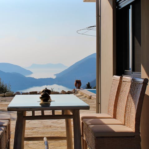 Look forward to alfresco dining with a view