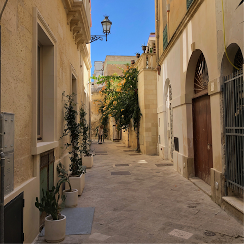Stroll around the historic centre of Lecce with a gelato