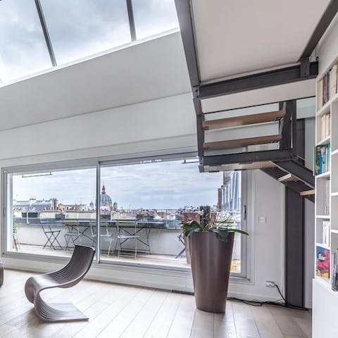Slide back the balcony doors and lay the table for an alfresco breakfast with a view