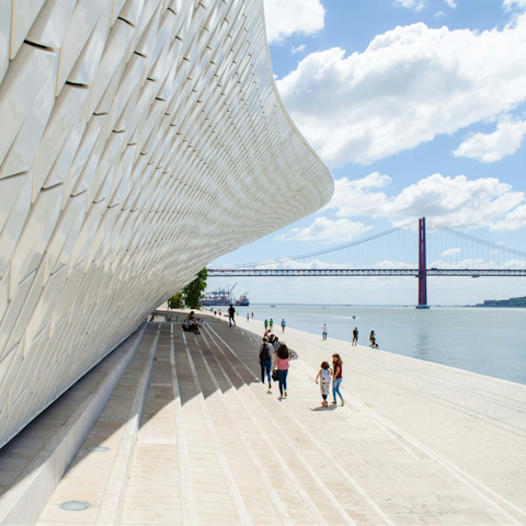 Stroll along the River Tagus to the MAAT Museum