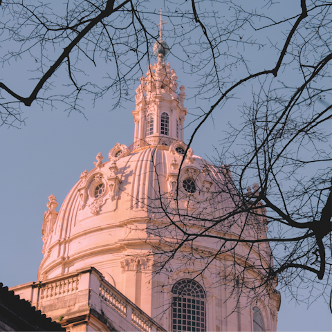Begin your Lisbon adventure with a walk to the Basilica da Estrela