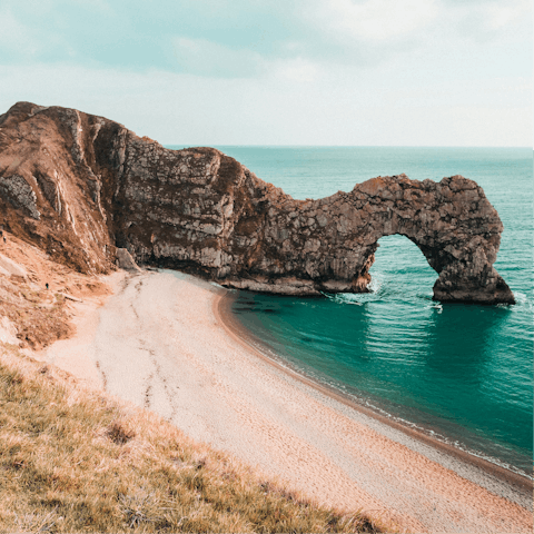 Put on your hiking boots and follow trails along the Jurassic Coast