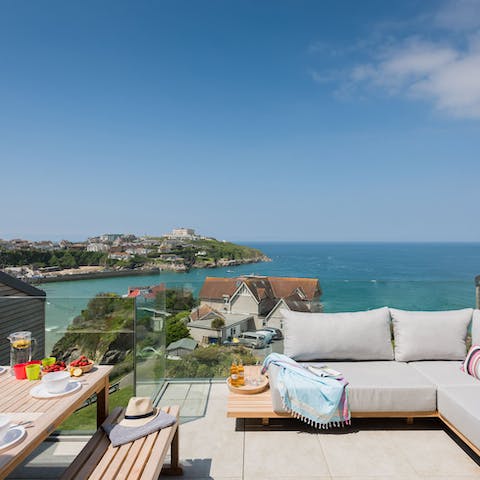 Wake up to unparalleled views of the Cornish coast