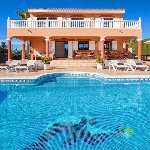Splash about without a care in the world in the villa's very own swimming pool