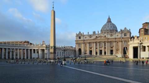 Stay just around the corner from the awe-inspiring St Peter's Basilica