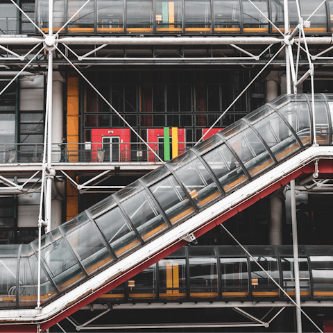 Make the twenty-minute stroll to Centre Pompidou for modern art and cracking views of the city