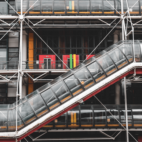 Make the twenty-minute stroll to Centre Pompidou for modern art and cracking views of the city