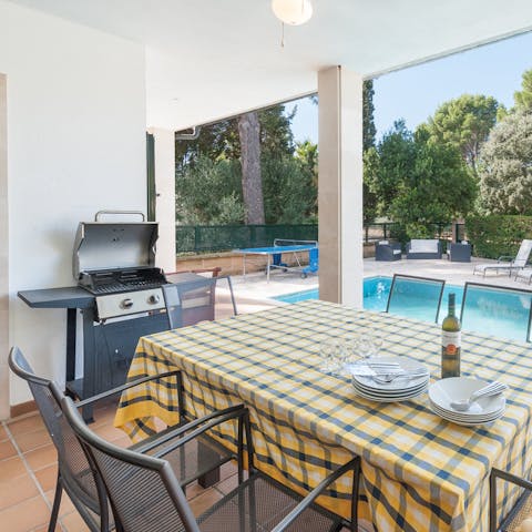 Cook up a barbecue and dine alfresco