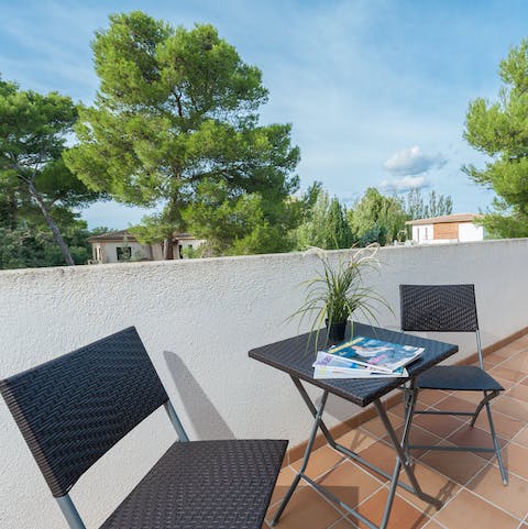 Start your day with breakfast on the upper terrace