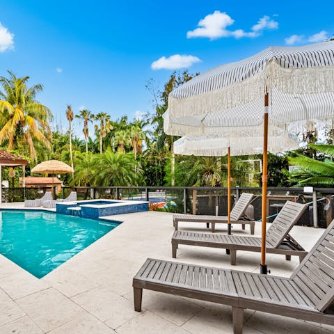 Look forward to leisurely days spent lounging by the pool