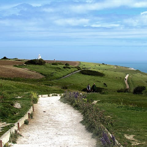 Take in the fresh sea air on dramatic coastal walks in Dover (a twenty-minute drive)