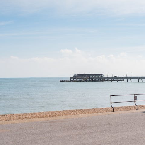 Pack up a picnic and head for the beach, it's a one-minute stroll away