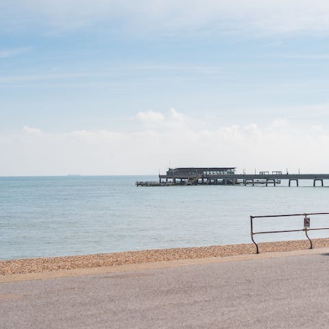Pack up a picnic and head for the beach, it's a one-minute stroll away