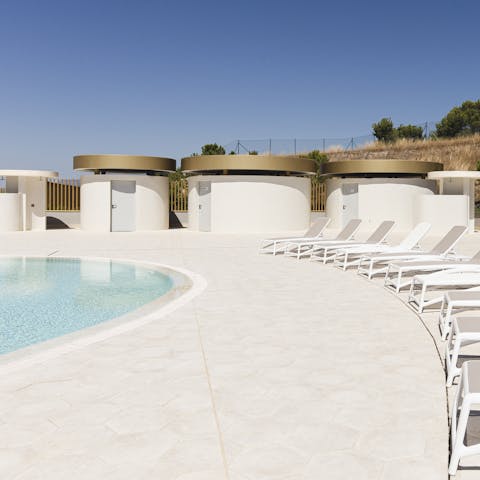 Choose from the indoor and outdoor communal pools