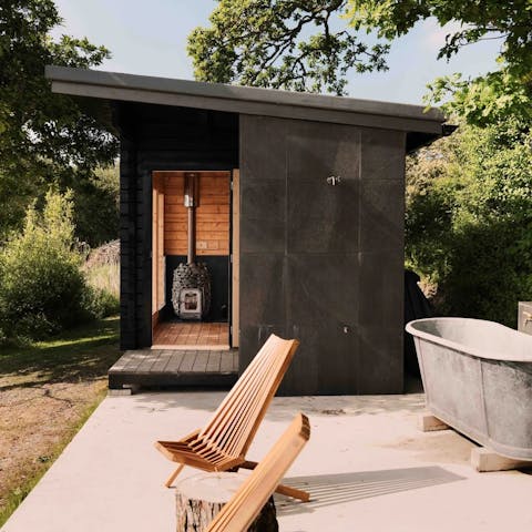 Feel a wonderful sense of wellbeing after a season in the sauna