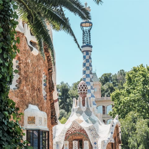 Visit Gaudi's masterpiece, Park Güell, a 10-minute taxi ride away