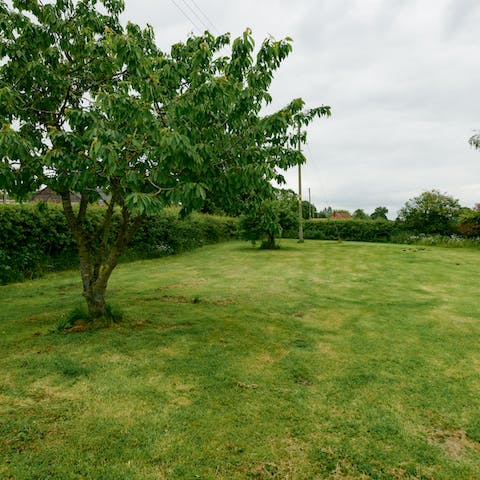 Let the kids loose in the enormous private garden