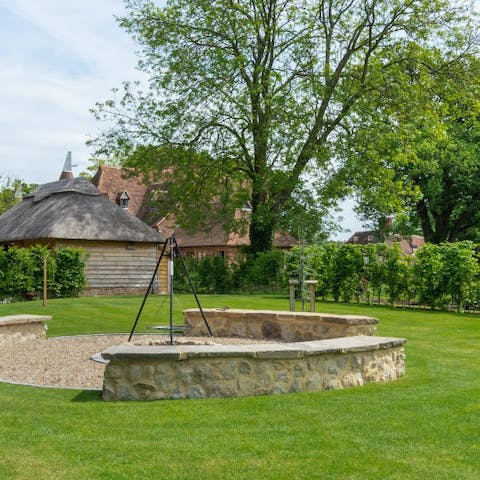 Gather around the fire-pit in the evening