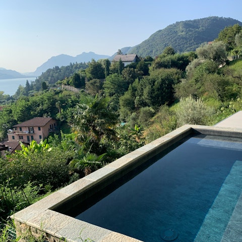 Soak in the Lake Como vistas from the shared pool