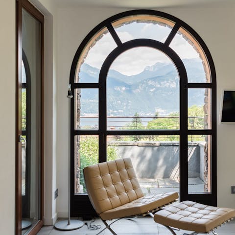 Pad out onto the sunny balcony with your morning coffee