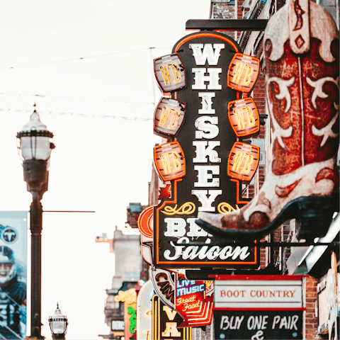 Put on your dancing shoes and head into the heart of Nashville