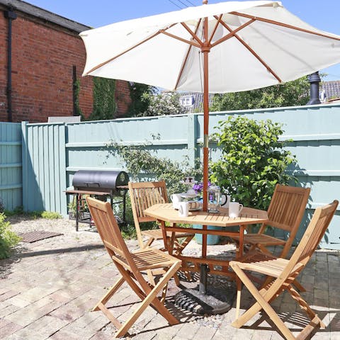 Soak up every last drop of sunshine in the glorious courtyard