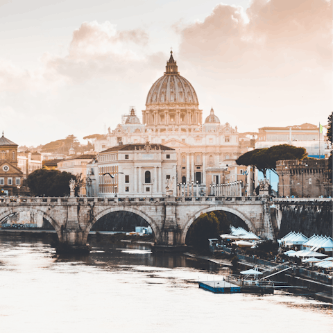 Take a day-trip to Rome – it's only forty minutes away