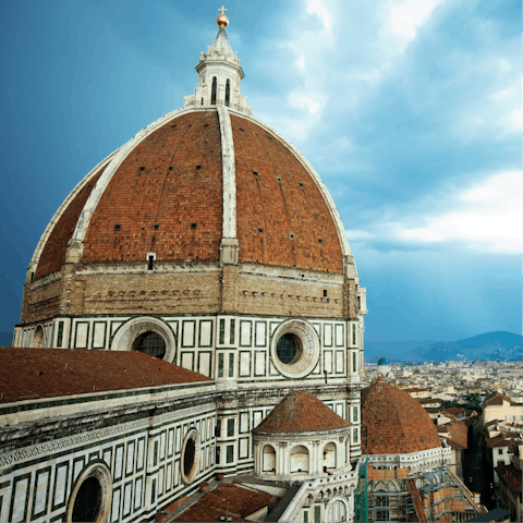Stroll through the scenic streets to the Duomo – it's a few minutes away