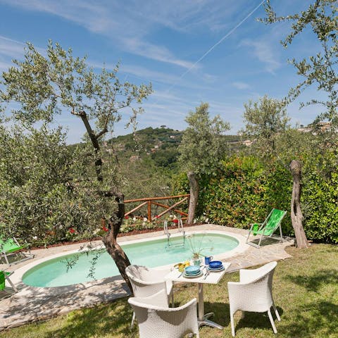 Enjoy total relaxation while lounging by the pool