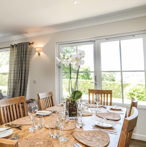 Take in the vistas of the garden while you dine on some Scottish cuisine