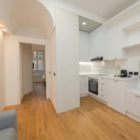 Begin the day making breakfast at home in the kitchen