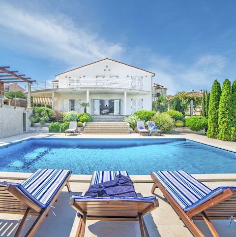 Start your day active and out of the heat with some laps in the private pool
