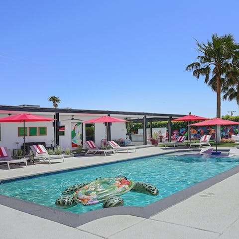 Lounge by the pool, cocktail in hand