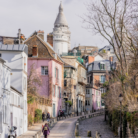 Visit Montmartre – the Metro is eight minutes away