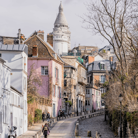 Visit Montmartre – the Metro is eight minutes away
