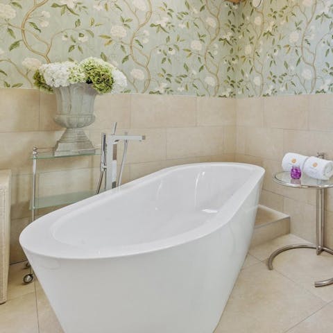 Take a steamy soak after a day on the slopes