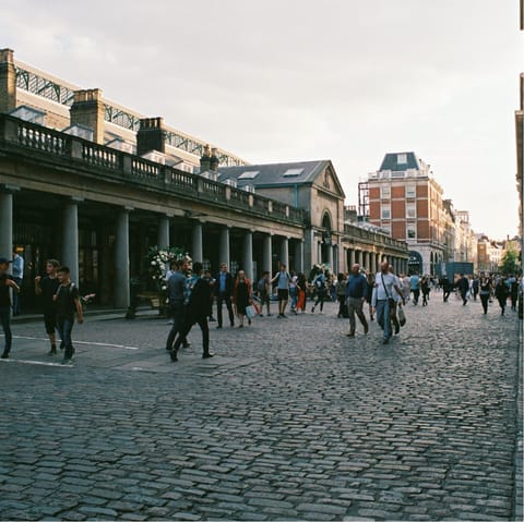 Travel down to Covent Garden, for an afternoon of shopping and people watching