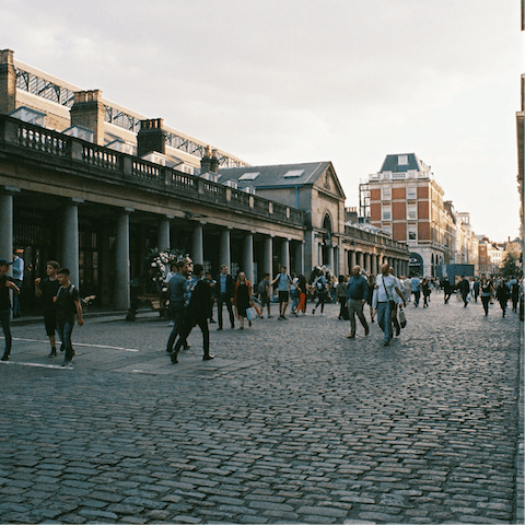 Travel down to Covent Garden, for an afternoon of shopping and people watching