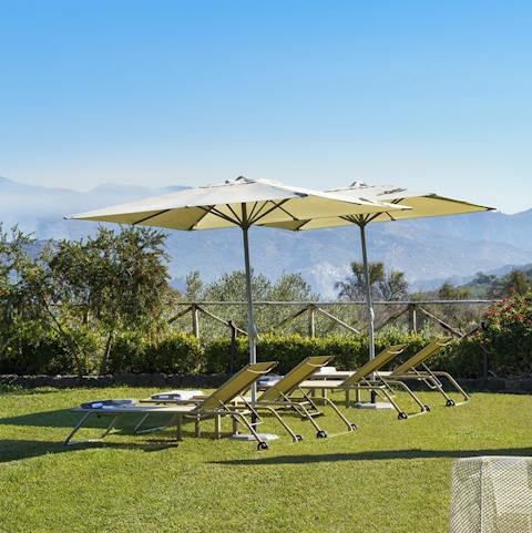 Soak up the sun, enamoured by the view around you, occasionally taking dips in the pool to cool off