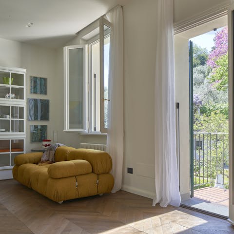 Make yourselves at home in this modern abode