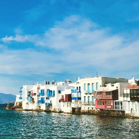 Stay in the heart of Mykonos, only a short walk from bars, museums, boutiques and restaurants